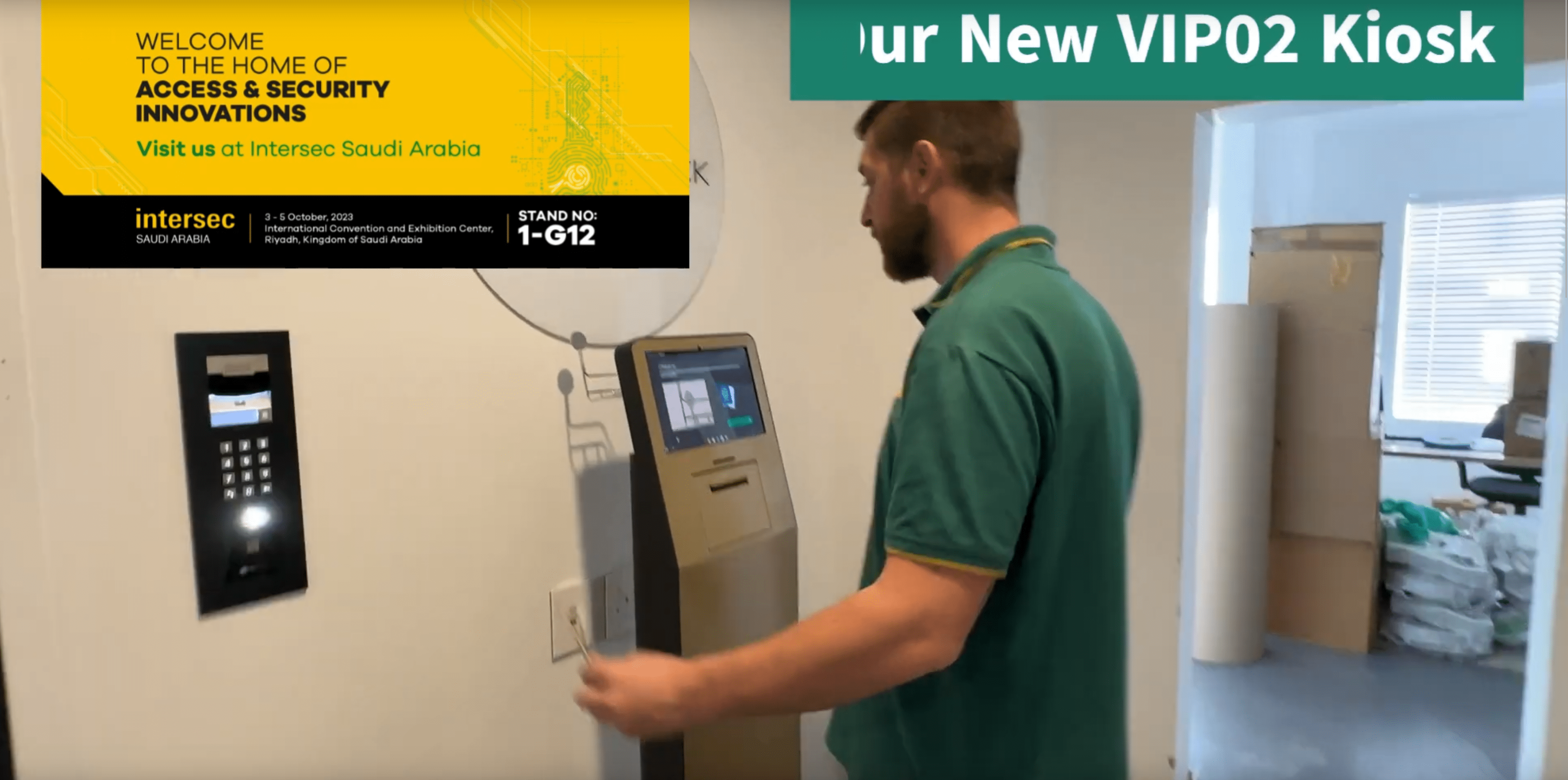 Intersec Saudi Arabia Visitor Kiosk to QR Code Access Control